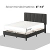 Upholstered Platform Bed Frame, Adjustable Headboard, Modern Noise Free Bed Frame, Sturdy Wooden Slats Support, No Box Spring Needed & Easy Assembly - 3 of 4