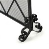 CENGHU Foldable 3-Panel Fireplace Screen - Decorative Safety Cover for Kids, Pets, and Babies - 4 of 4