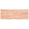 vidaXL Bathroom Countertop Light Brown 55.1 in.x19.7 in.x(0.8 in.-2.4 in.) Treated Solid Wood - 3 of 4
