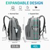 Unique Bargains Waterproof Expandable Business Backpacks with Laptop Compartment 18.9" x 13.8" - 2 of 4