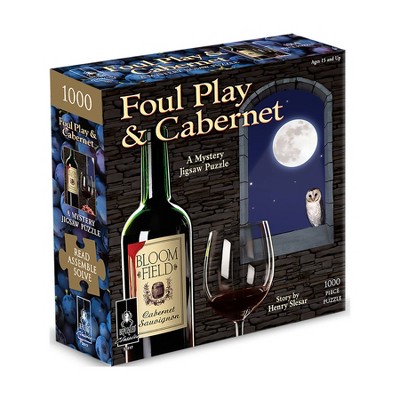 Bepuzzled Classic Mystery: Foul Play & Cabernet Jigsaw Puzzle - 1000pc