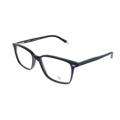 Original Penguin The Leopold BK Unisex Rectangle Eyeglasses Matte Black 53mm