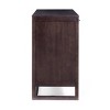 Teamson Home Hatteras Sideboard Cabinet with 4 Rattan Inlay Doors and Adjustable Shelf - 4 of 4