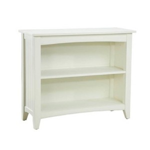 30" Shaker Cottage Bookcase Ivory - Alaterre Furniture: Storage Display, 1 Shelf - 1 of 4