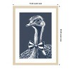 Amanti Art Ostrich with bow tie by Andreas Magnusson Wood Framed Wall Art Print - 4 of 4