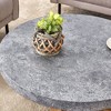 CAVINAS Coffee Tables for Living Room Modern Circular patterned Coffee Table Center Table with MDF Material for Small Spaces - 3 of 4