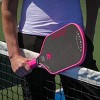 PBPRO 16'' Infinity Falcon Lite 16.0 Raw Carbon Fiber Paddle Wide Body Pickleball Paddle - Pink - 4 of 4