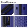 FURNIinspire Bag And Luggage Sets 3 Piece Travel Luggage with Rolling Wheels, Lightweight Hard Shell Suitcase Set, Blue, 20.08"*11.81"*30.12" - 2 of 4