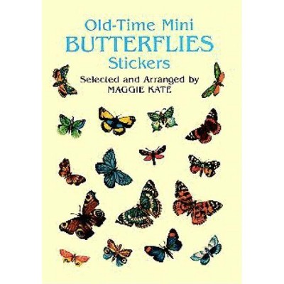 Old-Time Mini Butterflies Stickers - (Pocket-Size Sticker Collections) by  Maggie Kate (Paperback)