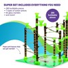 Marble Genius Marble Rails Super Set, 325 Piece Marble Run (45 Marbles, 15 Rail Pieces, 10 Base Pieces, and More) - 2 of 4
