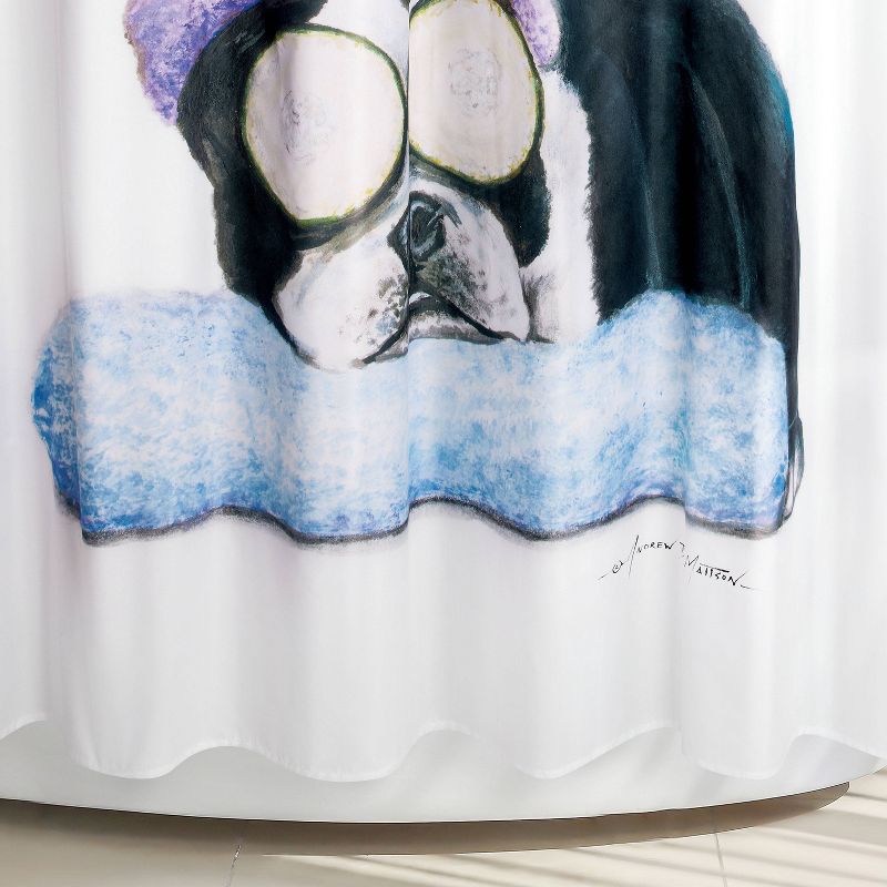 Frenchie Spa Shower Curtain - Allure Home Creations, 5 of 8