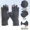 Unique Bargains Touchscreen Winter Anti-Slip Common Size Warm Hiking Gloves 8.7" x 3.5" 1 Pair - 3 of 4