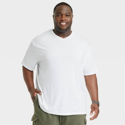 Men's Big & Tall Every Wear Short Sleeve V-neck T-shirt - Target