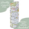 Elanze Designs World's Best Delivery Driver White Map 20 ounce Stainless Steel Travel Tumbler - 3 of 4