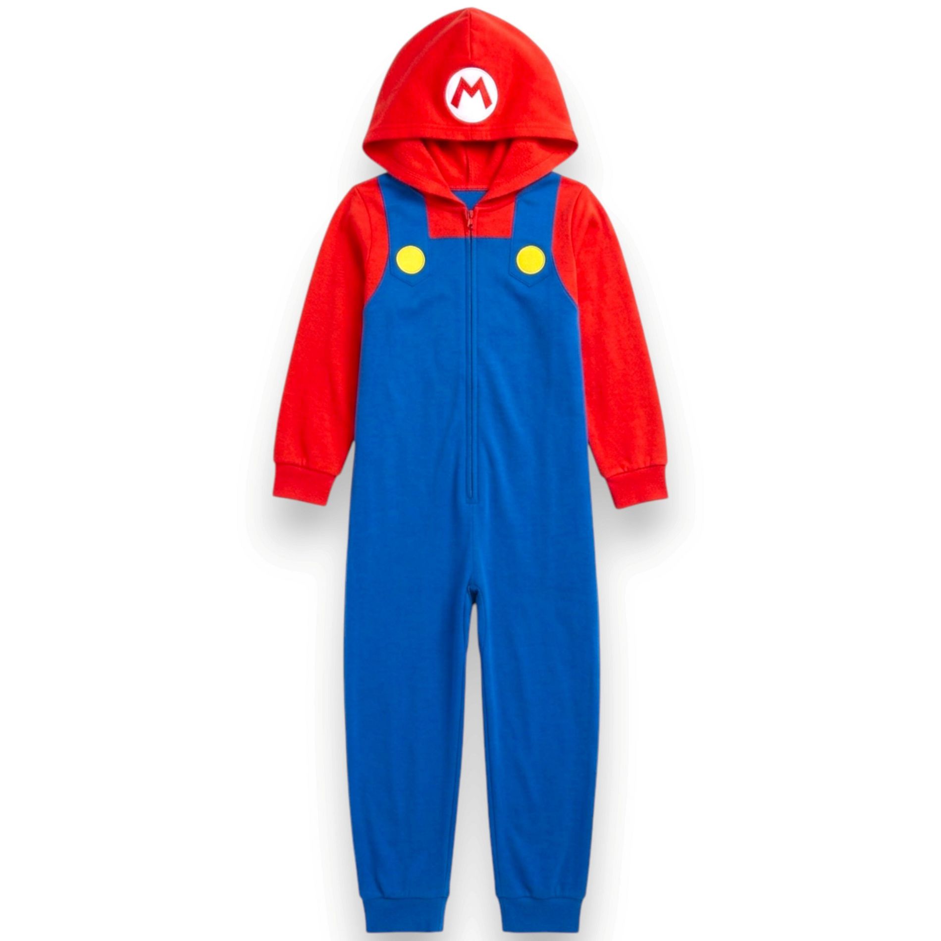 Boys' Super Mario Hooded Costume Pajama Union Suit