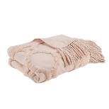 50"x60" Hannah Cotton Tufted Throw Blanket