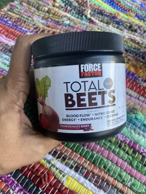 Force Factor Total Beets, Original Drink Powder, Pomegranate Berry, 7.4 ...