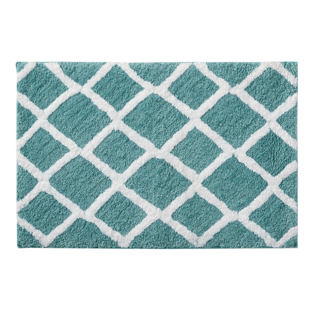 17x24 Chunky Chenille Memory Foam Bath Rug Dark Gray - Room Essentials™