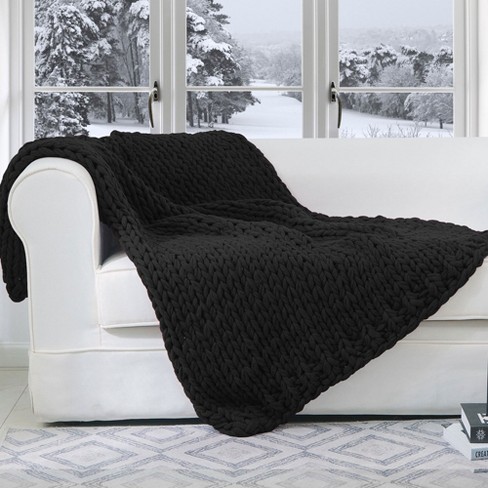 Cheer Collection Chunky Cable Knit Throw Blanket 50 X 60 Target