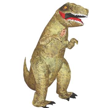 Studio Halloween Kids' Inflatable T-Rex   Costume - One Size Fits Most - Brown