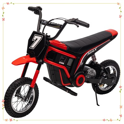 Electric Motorcycle for 8-14 Kids, 24 V Dirt Bike with 3-Speed Modes
