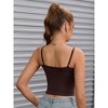 INSPIRE CHIC 2 Pcs Women's Adjustable Sleeveless Tank Ribbed Spaghetti Straps Shapewears Camisoles - 2 of 4