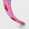 Girls' Sequin Strawberry Headband - Cat & Jack™ Pink: Fashionable Hair Accessory, Recycled Polyester, Ages 3+ - 3 of 3