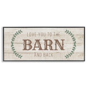 Stupell Industries Love you Barn & Back, 30" x 13" - 1 of 4
