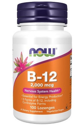 B-12 2,000 mcg by Now Foods  -  100 Lozenge
