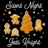 Men's Star Wars: The Empire Strikes Back Christmas Silent Night Jedi Knight Gingerbread Cookies T-Shirt - 2 of 4