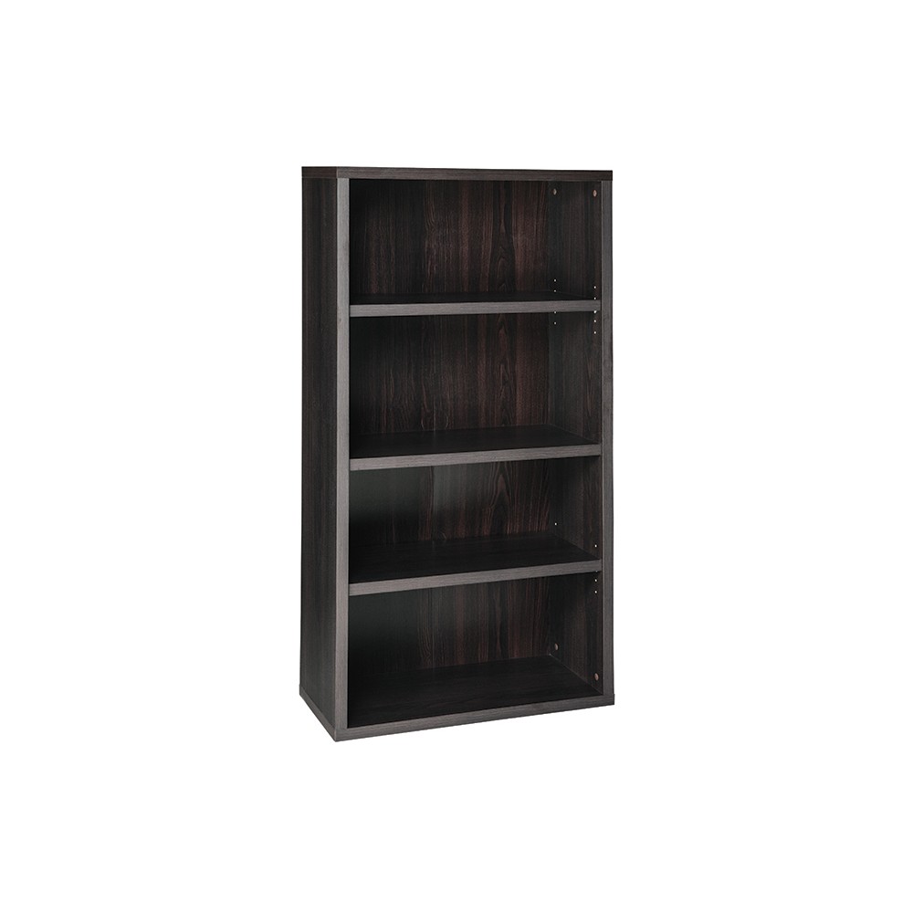 58.52" 4 Shelf Bookshelf Black/Walnut - ClosetMaid