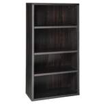 58.52" 4 Shelf Bookshelf Black/Walnut - ClosetMaid