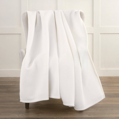 Luxurious King-Sized Ivory Fleece Reversible Blanket