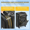 5 Piece Softside Luggage Set with TSA Lock and Spinner Wheels, Lightweight Expandable Suitcases for Family Travel – Cuddlewood - 3 of 4