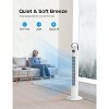 ZACHVO 46" Oscillating Tower Fan, Remote, 24H Timer,3 Speeds, Bladeless - 3 of 4