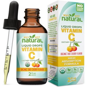 Why Not Natural Organic Liquid Vitamin C Drops Supplement - 1 of 4