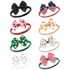 Hudson Baby Infant Girl Cotton and Synthetic Headbands Bundle Set, First Holidays, 0-24 Months - 2 of 2