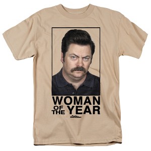 Men's Parks And Rec Woman Of The Year T-Shirt - 1 of 4