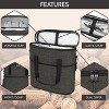 OPUX 3 Bottle Wine Carrier Tote, Insulated Leakproof Cooler Travel Bag, Portable Picnic BYOB Beach Party Gift Christmas - 4 of 4