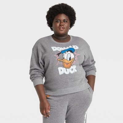 Women's Disney Donald Duck Graphic Sweatshirt - Gray