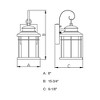 Vaxcel Melbourne 1 - Light Sconce in  Oil Rubbed Bronze - 4 of 4
