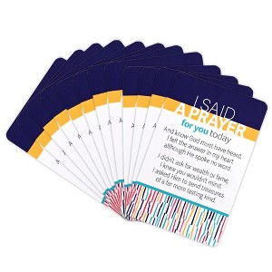 Dicksons I Said A Prayer for You Today, Multicolor 3.8 x 2.5 Inch Laminated Cardstock Pocket Card Bookmark; Pack of 12 - 1 of 2