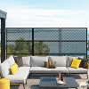 Wooakway 47" x 72" Black Metal Garden Trellis Privacy Screen Indoor Outdoor Room Divider Lattice Panel - 4 of 4