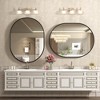 Apmir Oval High-Strength Tempered Glass and Aluminum Alloy Framed French Cleat Mounted Wall Decor Bathroom Vanity Mirror with 5-Year Warranty - 3 of 4