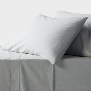 250 Thread Count Organic Percale Sheet Set - Threshold™ - 1 of 4