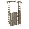 vidaXL Pergola Grey Solid Firwood, Solid Pine Wood Large - 2 of 4