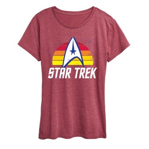 Women's - Star Trek - Sunset Logo Short Sleeve Graphic T-Shirt - 1 of 4