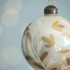 NAYSAYE Party Decoration and Accessories Glass Christmas Ball Ornament Set for Holiday Celebration, White, 3"*3"*0.07" - 4 of 4