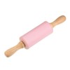 Unique Bargains Silicone Smooth Wooden Handle Non-Stick Kitchen Rolling Pin - 3 of 4