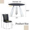 5-Piece Dining Set with Sintered Stone Table and 4 PU Armless Chairs - 4 of 4